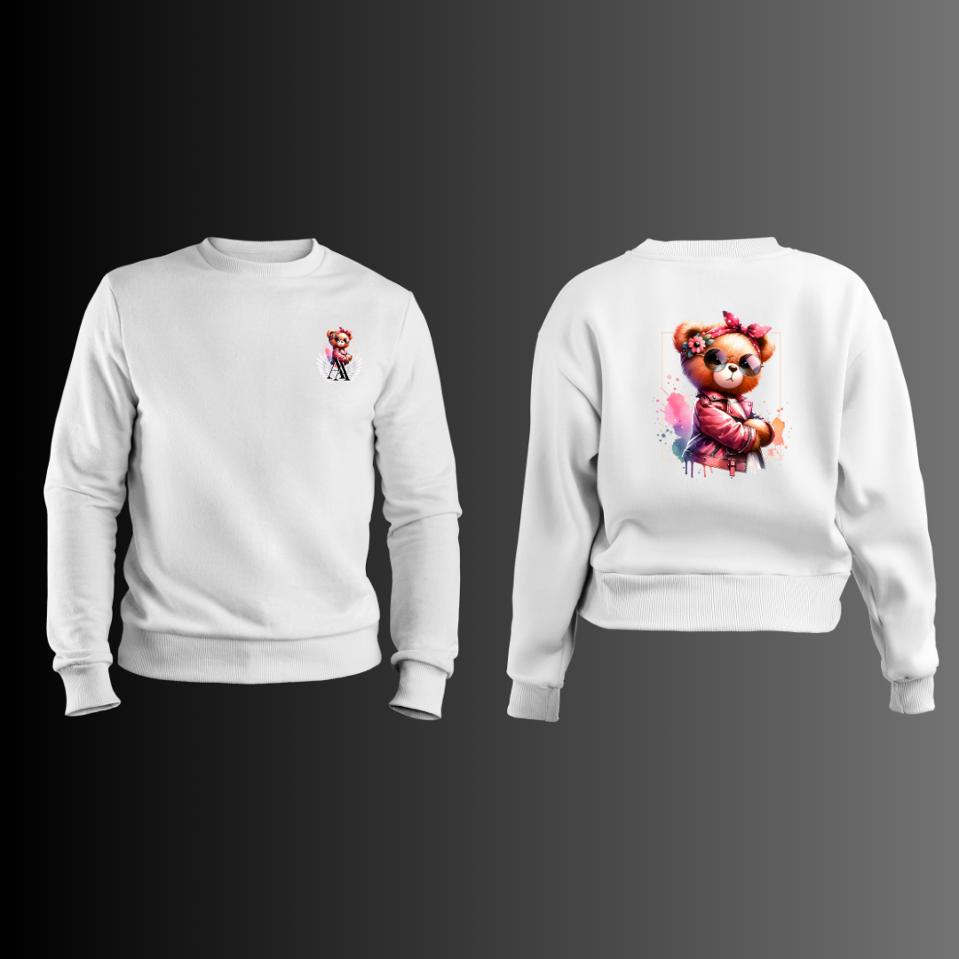 Urban Fashion She Teddy Bear - Sudadera Blanca 5