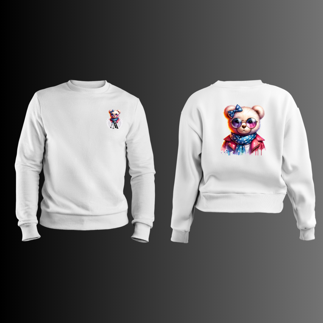 Urban Fashion She Teddy Bear - Sudadera Blanca 3