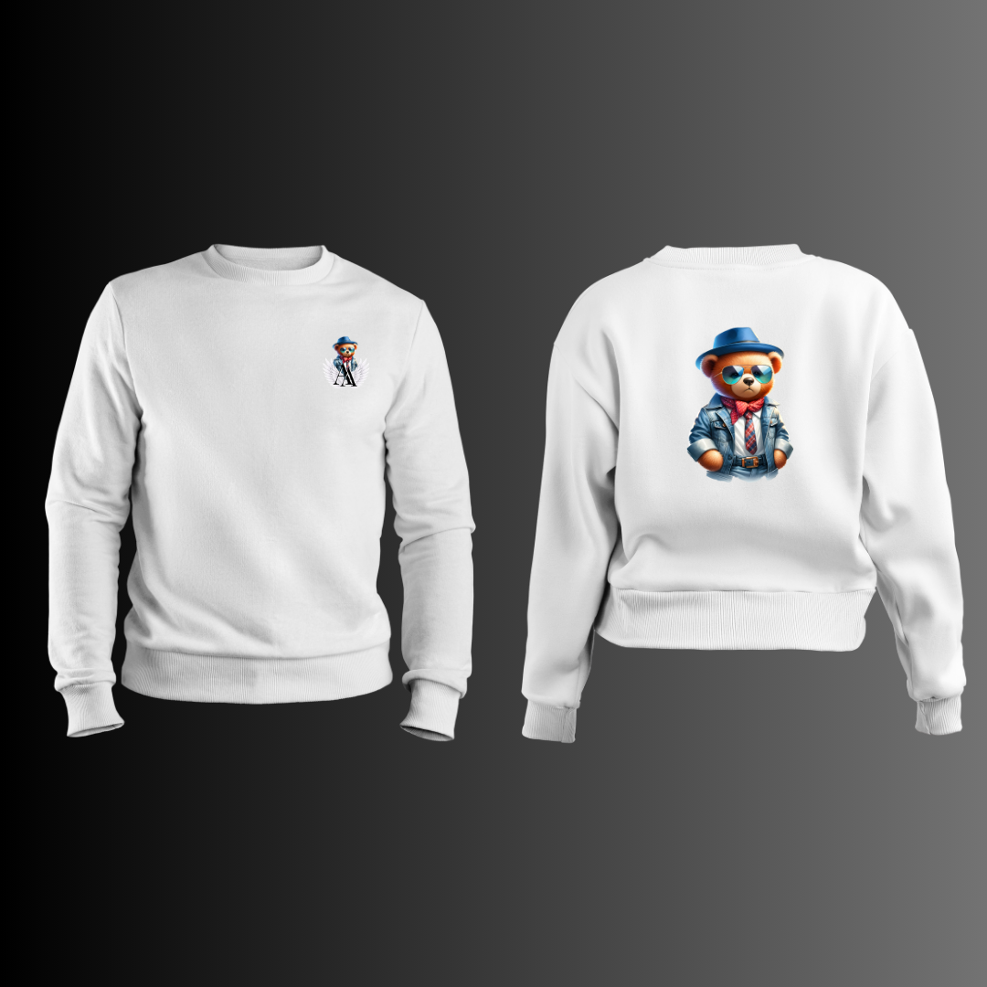 Urban Fashion Teddy Bear - Sudadera Blanca 4