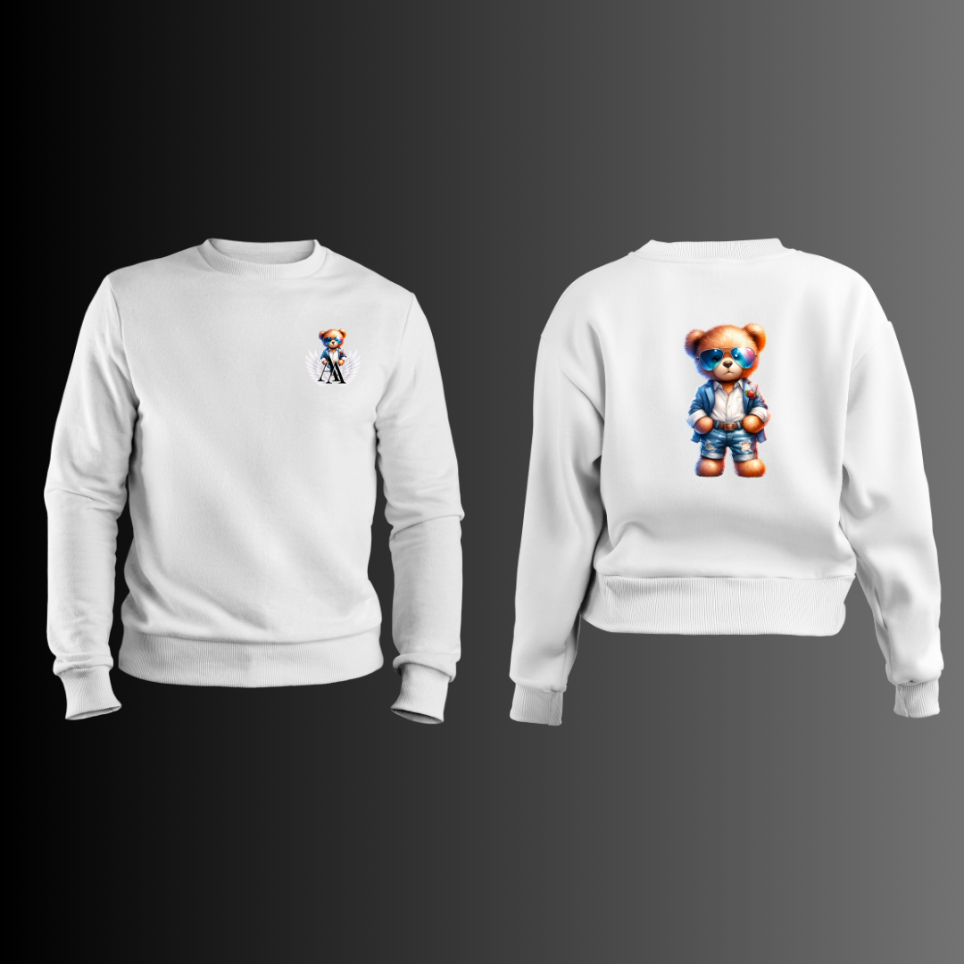 Urban Fashion Teddy Bear - Sudadera Blanca 2