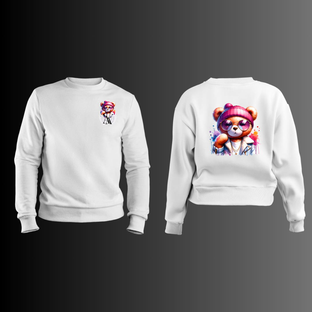 Urban Fashion She Teddy Bear - Sudadera Blanca 2