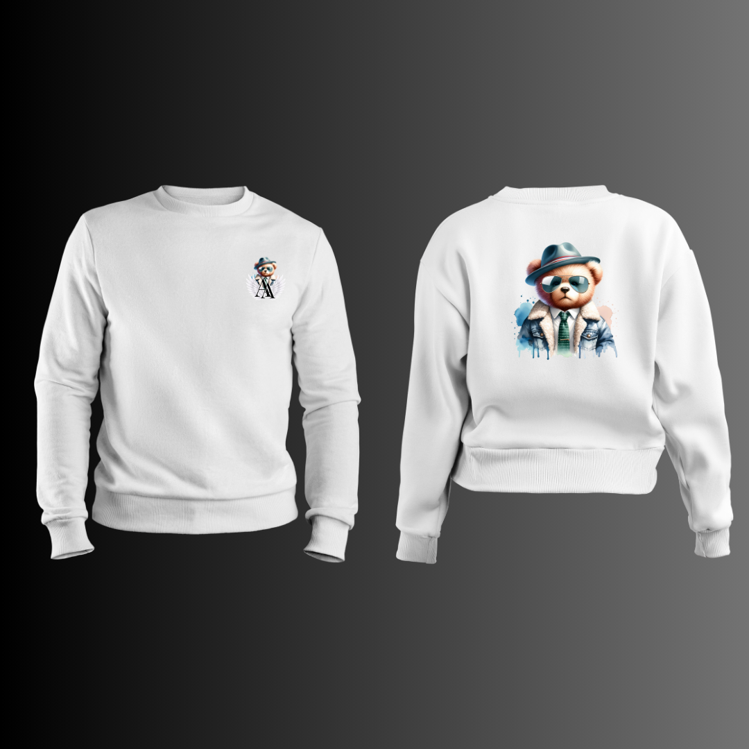 Urban Fashion Teddy Bear - Sudadera Blanca 3