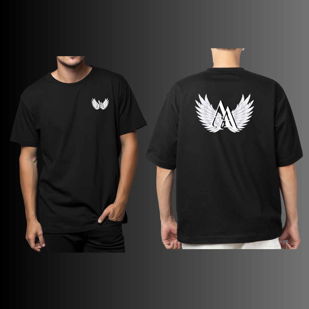 Agustín & Alba - Camiseta Negra Hombre