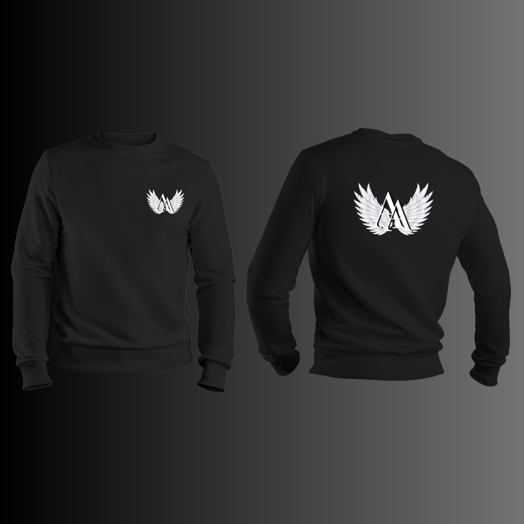 Agustín & Alba - Sudadera Unisex Negra